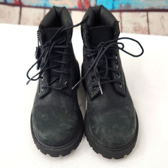 Timberland unisex-child 6" Premium Waterproof Boot in Black Nubuck - Picture 4 of 7
